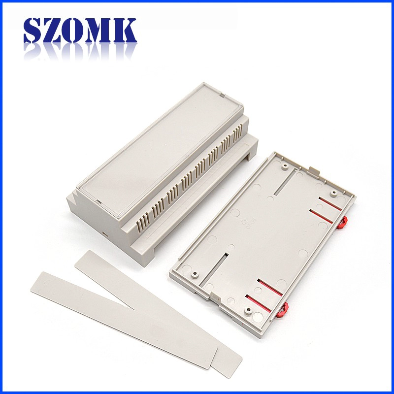 158*87*60mm Din Rail LCD Enclosure SZOMK Plastic Device Housing For Electronics Box/AK-DR-43