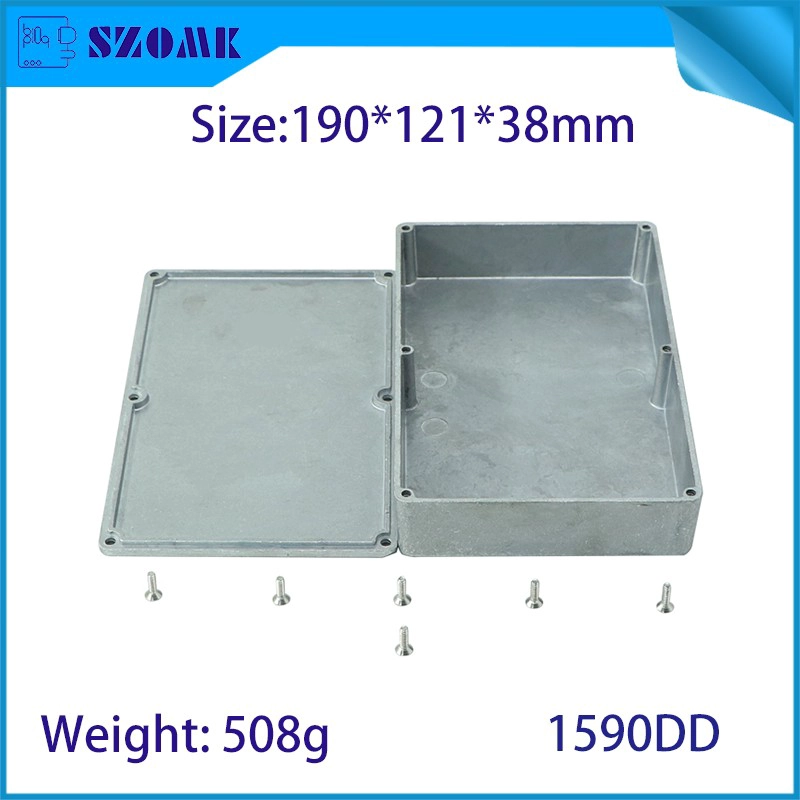 1590DD 190 * 121 * 38mm Metal de aluminio Metal Ptomp Caja de caja Caja Guitarra Pedal de efecto