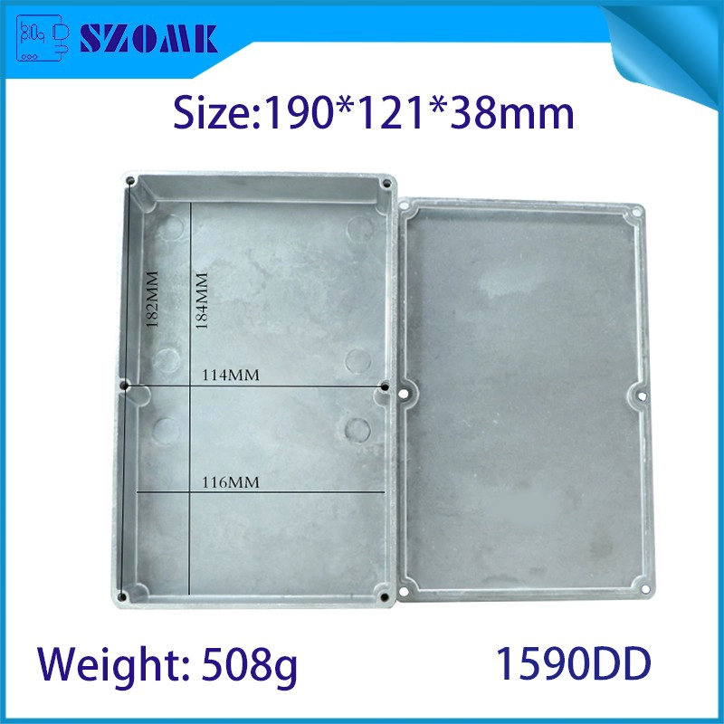 1590DD 190 * 121 * 38mm Metal de aluminio Metal Ptomp Caja de caja Caja Guitarra Pedal de efecto