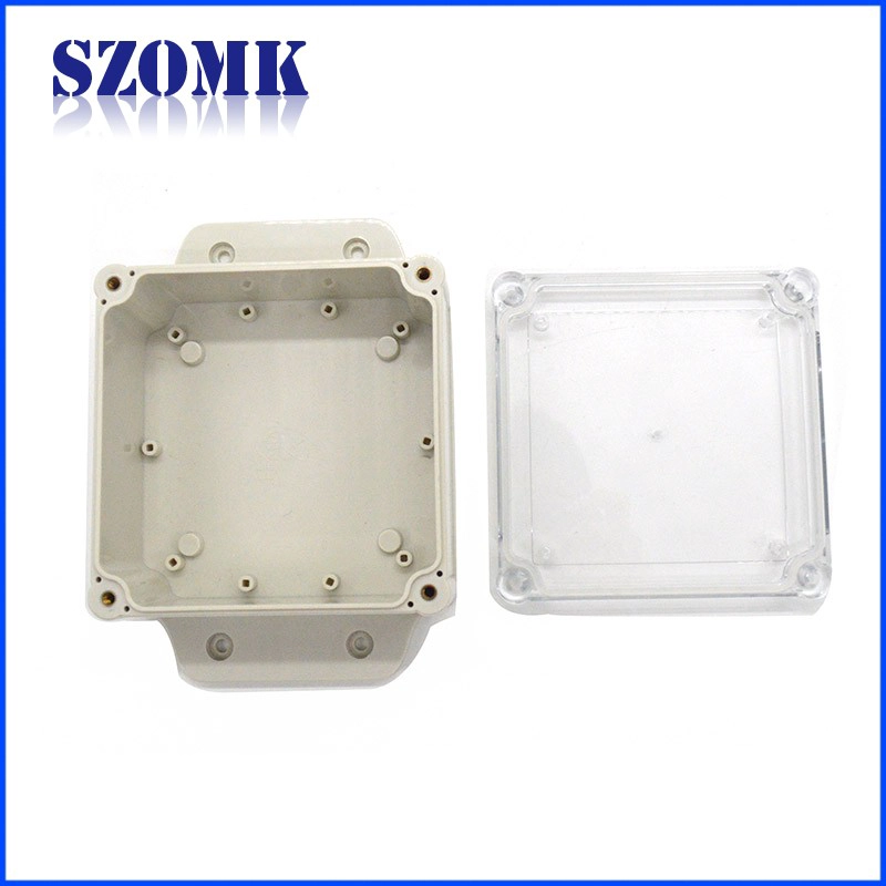 168*120*56mm IP68 Transparent Cover Waterproof Plastic Enclosure Wall Mounting Enclosure Junction Housing With High Quality/AK10011-A2