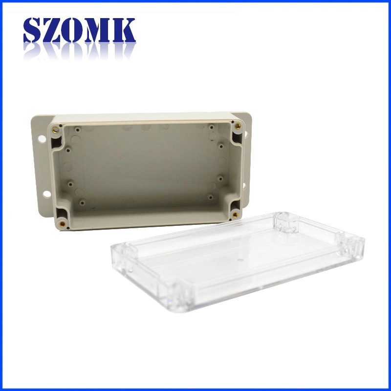 195 * 92 * 60mm Beautiful quality IP65 Outdoor waterproof wall mount Plastic housing for PCB AK-B-FT12