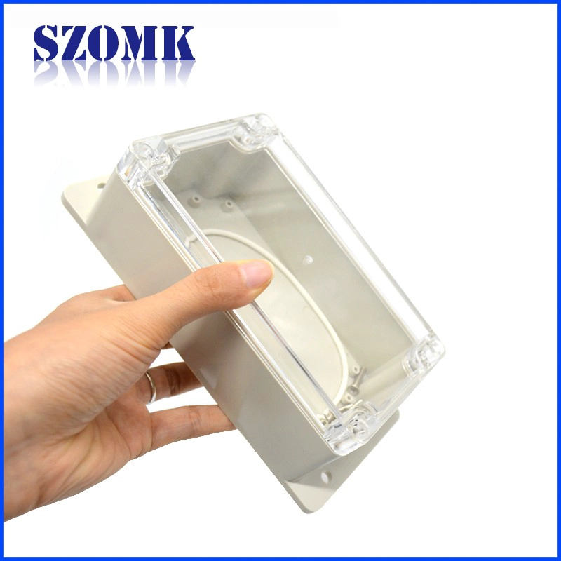 195 * 92 * 60mm Beautiful quality IP65 Outdoor waterproof wall mount Plastic housing for PCB AK-B-FT12