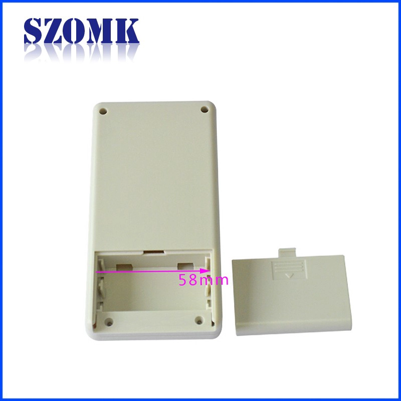 2 x AA battery hot selling electronic plastic enclosure plastic handheld electronic junction enclosure