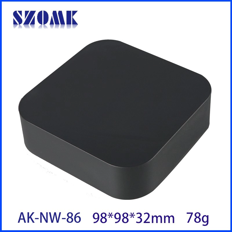2022 new type plastic router enclosure IOT square housing for smart home AK-NW-86 98*98*32