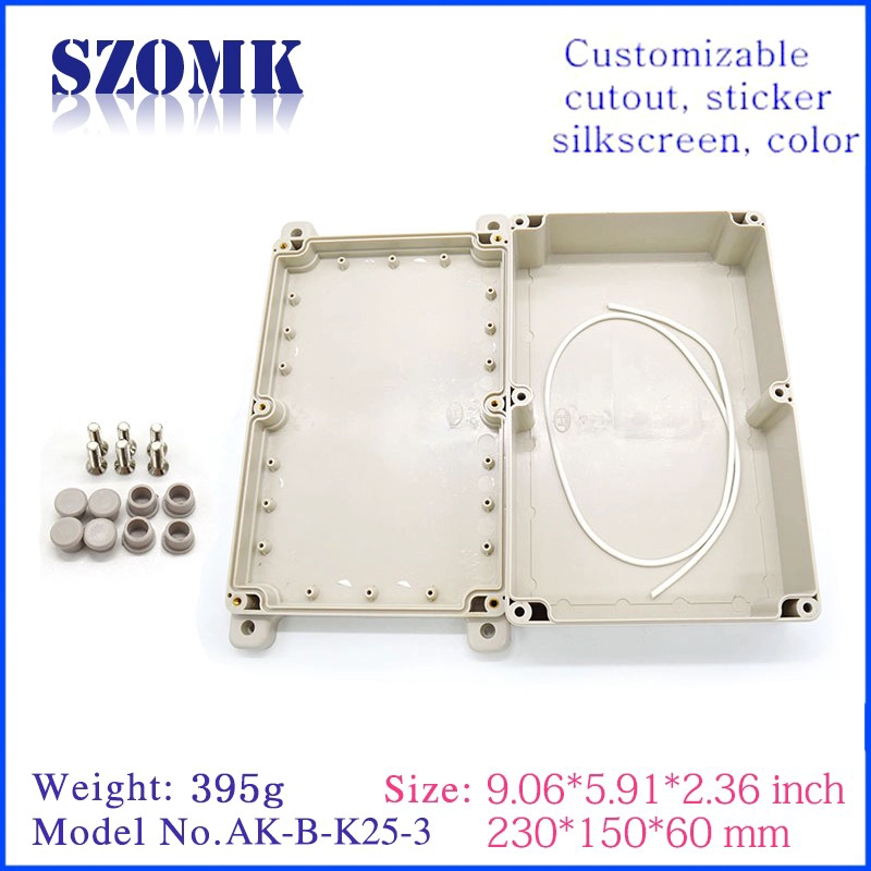 230*150*60mm waterproof juction power supply enclosure AK-B-K25-3