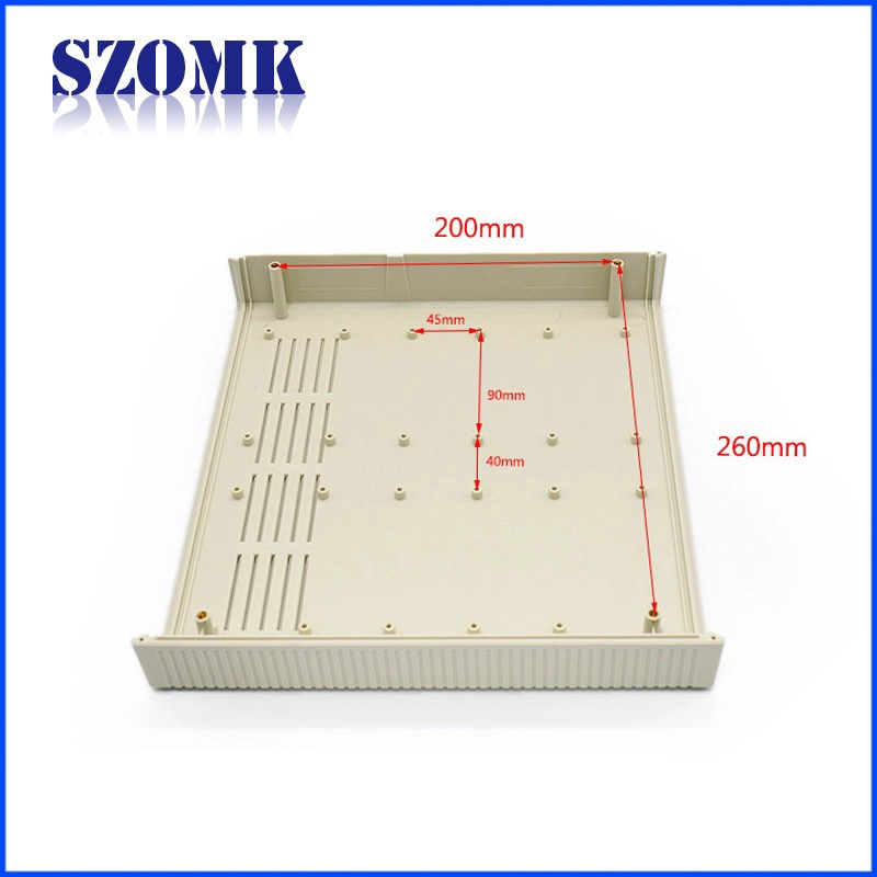 290 * 260 * 80mm SZOMK高品质台式机箱外壳电子产品塑料箱设备箱/ AK-D-11机箱箱