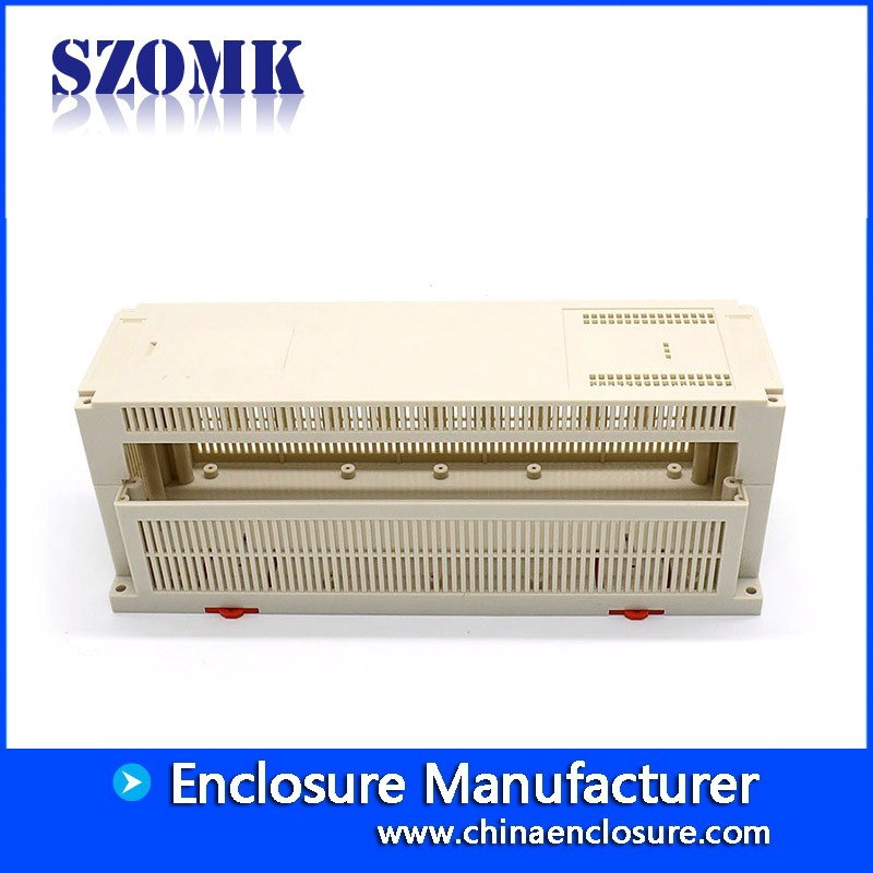 300*110*110mm plastic din rail enclosure for eletronic device plastic industrial housing from szomk