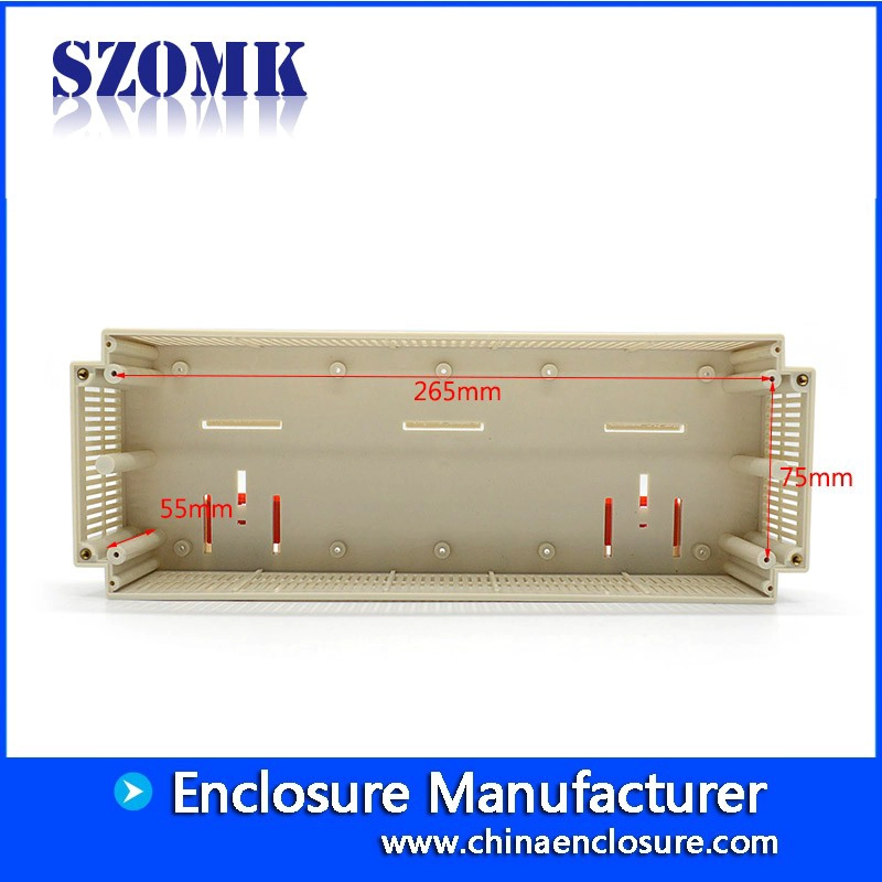 300*110*110mm plastic din rail enclosure for eletronic device plastic industrial housing from szomk