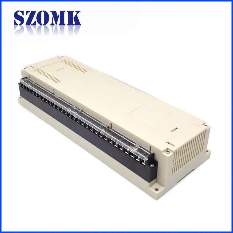 300*110*60mm SZOMK plastic din rail PLC instrument enclosure housing box for electronic devices/AK-P-26a