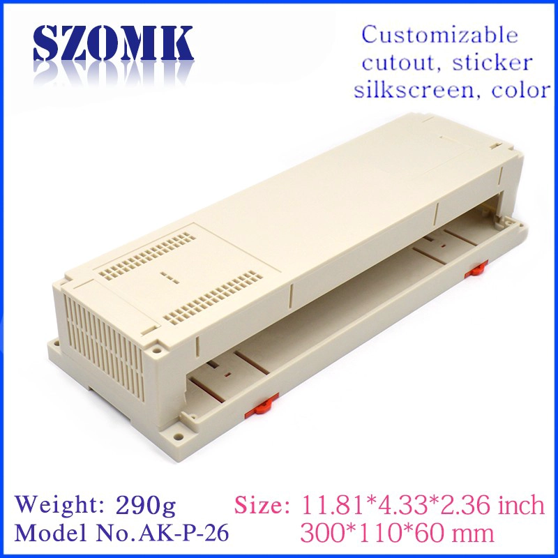 300 * 110 * 60mm 딘 레일 산업 접속 상자 AK-P-26