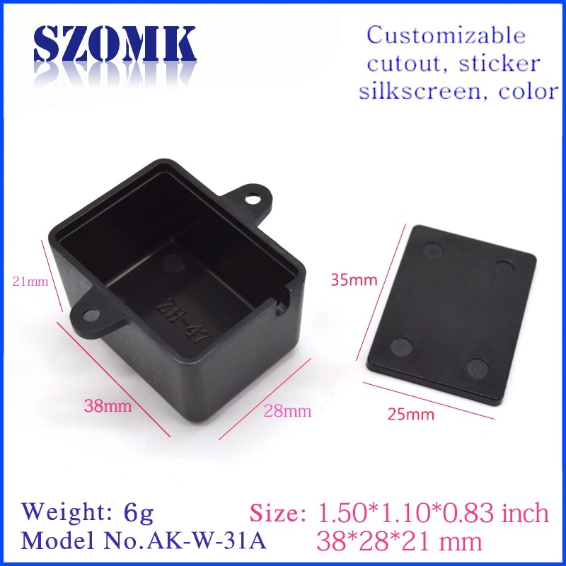 38 * 28 * 21 mm szomk wandmontage kleine plastic instrument behuizing voor elektronica project / AK-W-31A