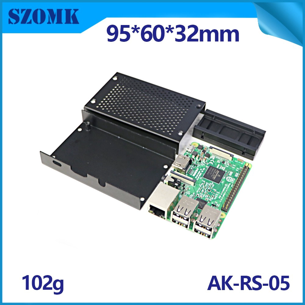 3D Printed Raspberry Pi 4 Case 3 Model B Hat 4B Heatsink As Media Center Retro Stackable Gpi Cm3 Poe Nas Enclosure AK-RS-05