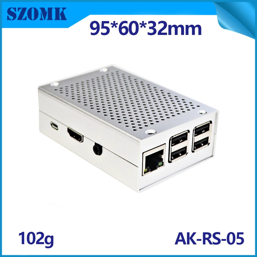 3D Printed Raspberry Pi 4 Case 3 Model B Hat 4B Heatsink As Media Center Retro Stackable Gpi Cm3 Poe Nas Enclosure AK-RS-05