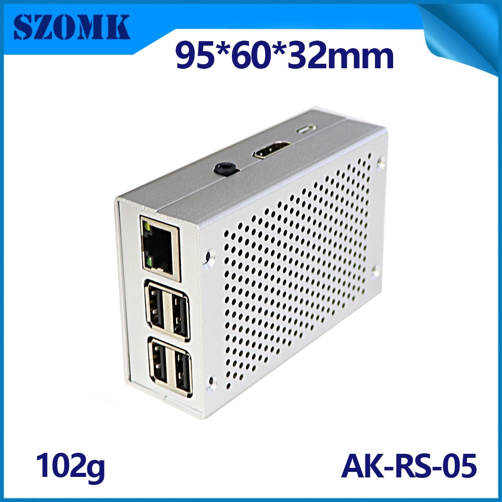 3D Printed Raspberry Pi 4 Case 3 Model B Hat 4B Heatsink As Media Center Retro Stackable Gpi Cm3 Poe Nas Enclosure AK-RS-05