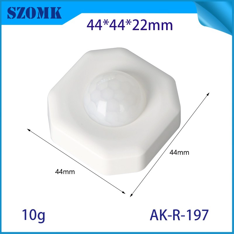 China 44*44*22mm Smarthome enclosures switch controller housing infrared intelligent sensor light sensing housing  AK-R-197 manufacturer