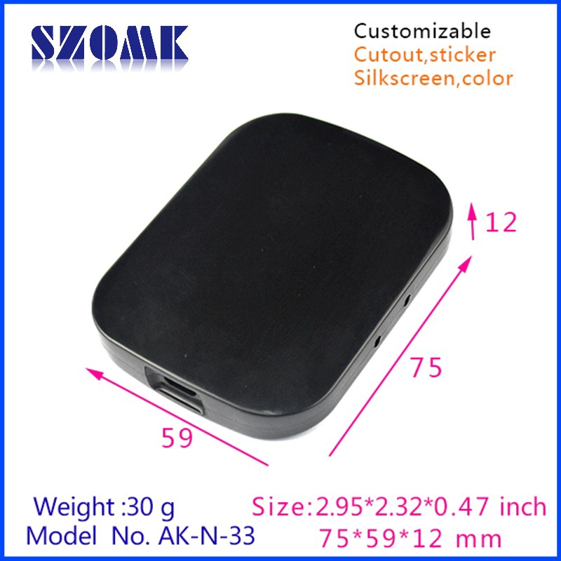 75x59x12mm Hot selling ABS Plastic Din Rail Enclosure from SZOMK/AK-N-33