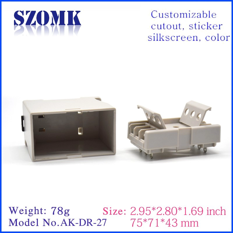 80*71*43mm plastic project box electronics pcb enclosure AK-DR-27