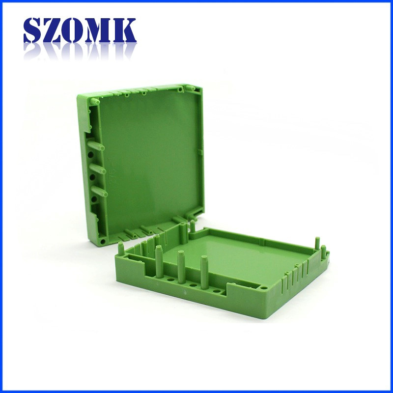 Scatola di plastica di elettronica di 80 * 85 * 40mm SZOMK per il contenitore di plastica Scatola di plastica di elettronica del contenitore di guida di binario DIN / AK-04-09