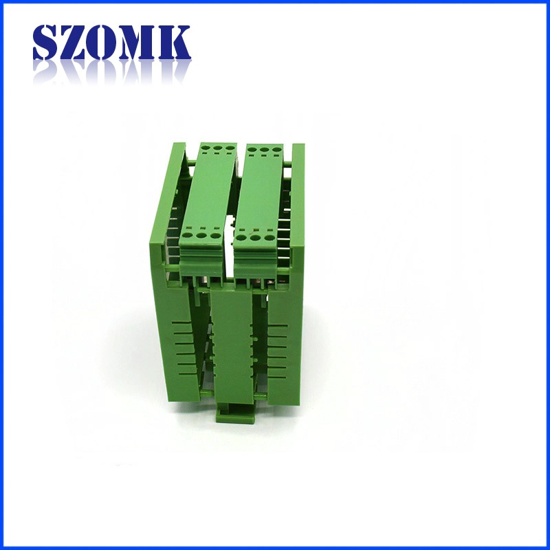 Scatola di plastica di elettronica di 80 * 85 * 40mm SZOMK per il contenitore di plastica Scatola di plastica di elettronica del contenitore di guida di binario DIN / AK-04-09