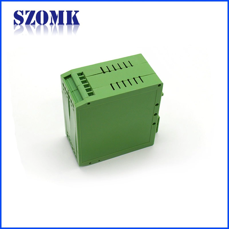 Scatola di plastica di elettronica di 80 * 85 * 40mm SZOMK per il contenitore di plastica Scatola di plastica di elettronica del contenitore di guida di binario DIN / AK-04-09