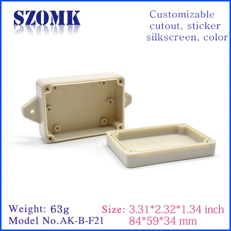 84*59*34mm ABS Plastic Junction Box IP65 Waterproof Electronic Enclosure/AK-B-F21