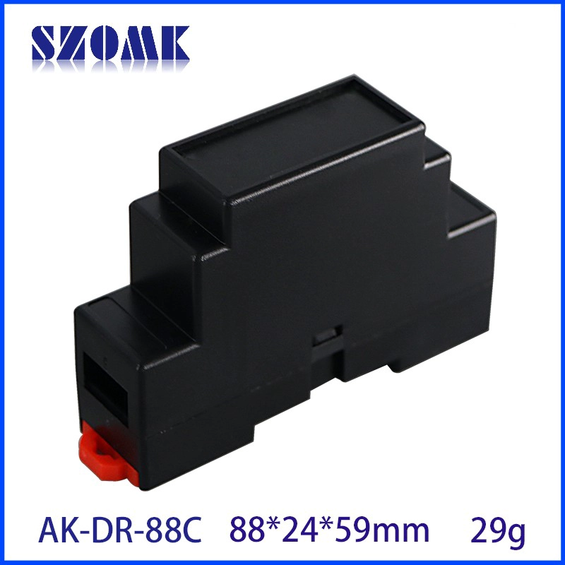 88*24*59mm China supplier small din rail abs enclosure ABS Control Box AK-DR-88B
