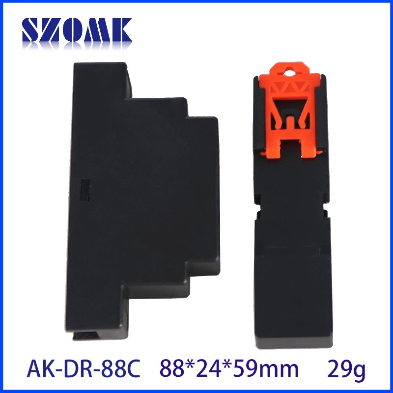 88*24*59mm China supplier small din rail abs enclosure ABS Control Box AK-DR-88B