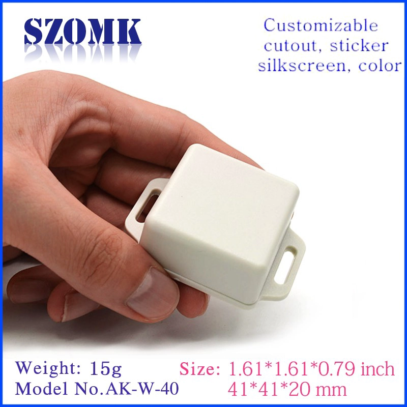 China high quality electric abs plastic wall mount project junction enclosures for pcb supply 41X41X20mm/AK-W-40