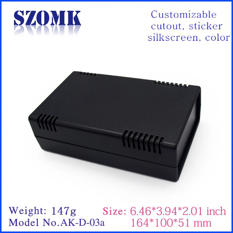 ABS البلاستيك سطح المكتب ضميمة / AK-D-03A / 160x100x51mm