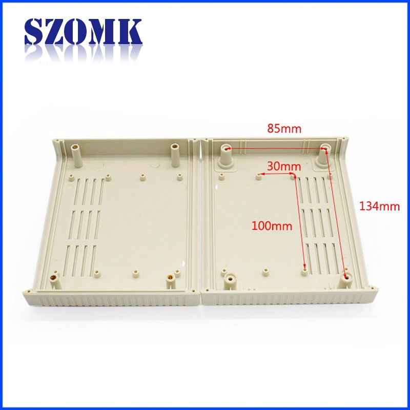 Caja de caja de escritorio de caja de plástico ABS para PCB AK-D-05 160 * 130 * 48 mm