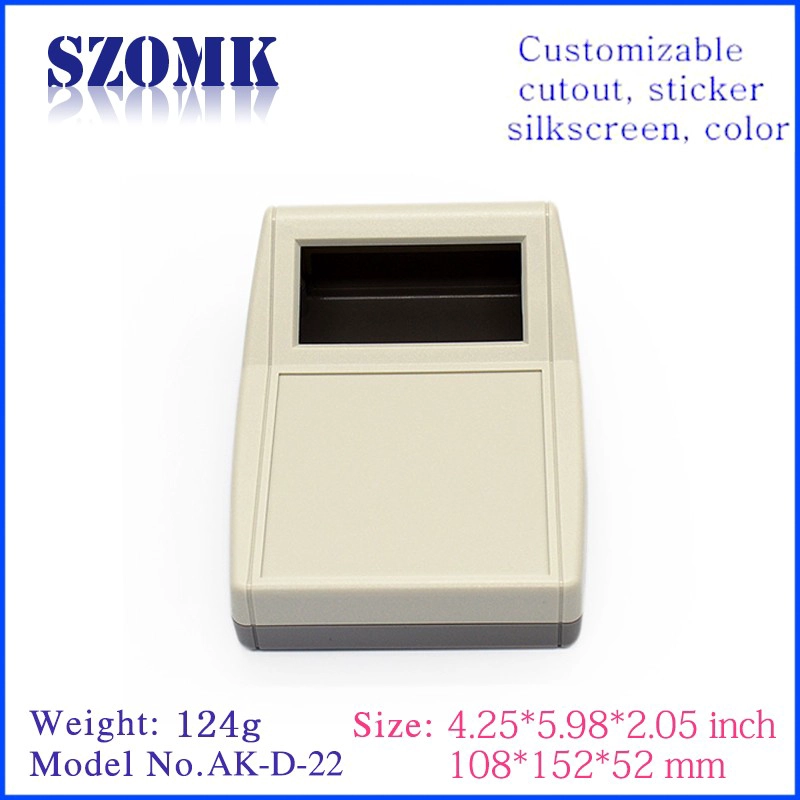 ABS Plastic Material Desktop Enclosure ,AK-D-22,152x108x54mm