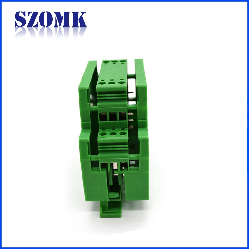 Nylon UL-94-V0 PA66 Cassette module combination housing Standard din rail type electrical Enclosure Industrial control box din rail junction box AK-DR-23/ 80*70*26mm