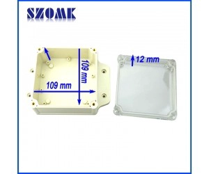 ABS plastica rivestimento impermeabile per PCB bordo con coperchio trasparente, AK10001-A2, 120 * 168 * 55mm