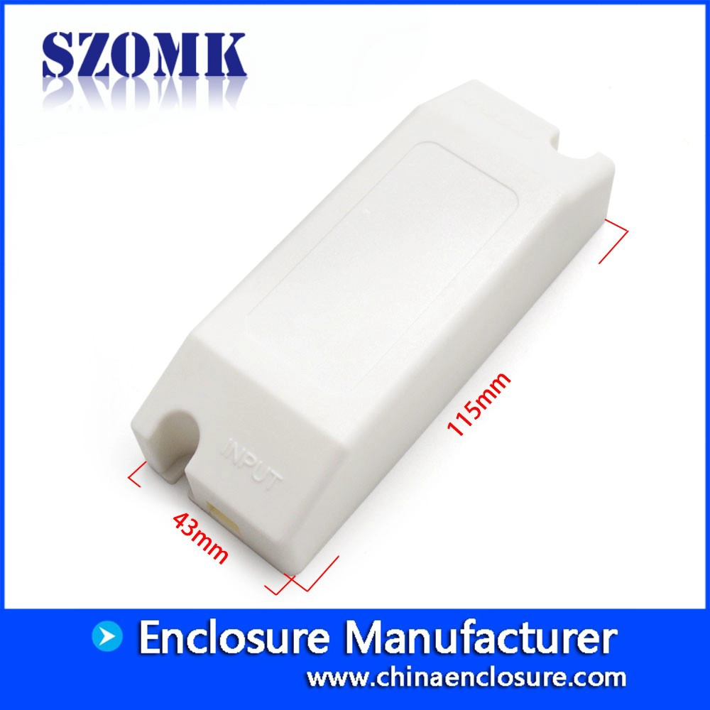 ABS البلاستيك LED 115 * 43 * 29mm الضميمة تقاطع من مصنع szomk