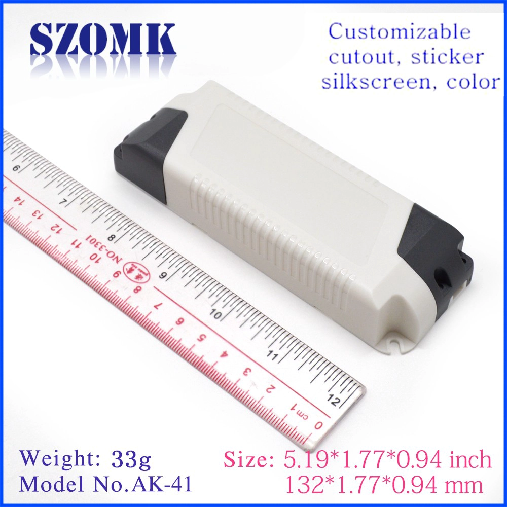 ABS plastic LED power supply enclosure control junxtion box size 132*45*24mm