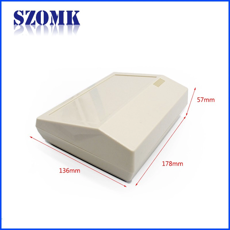 ABS plastic desktop enclosure for elctronic devices pcb from China Mnufacture/178*136*57mm/AK-D-26