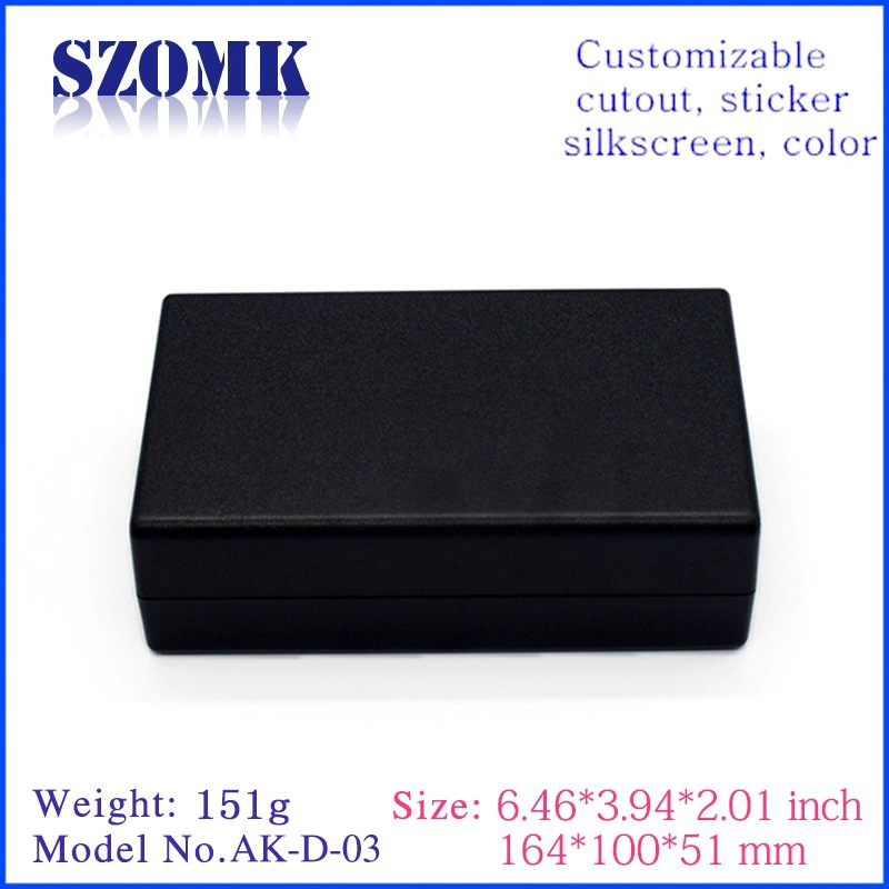 ABS樹脂素材デスクトップエンクロージャ/ AK-D-03 / 163x100x50mm