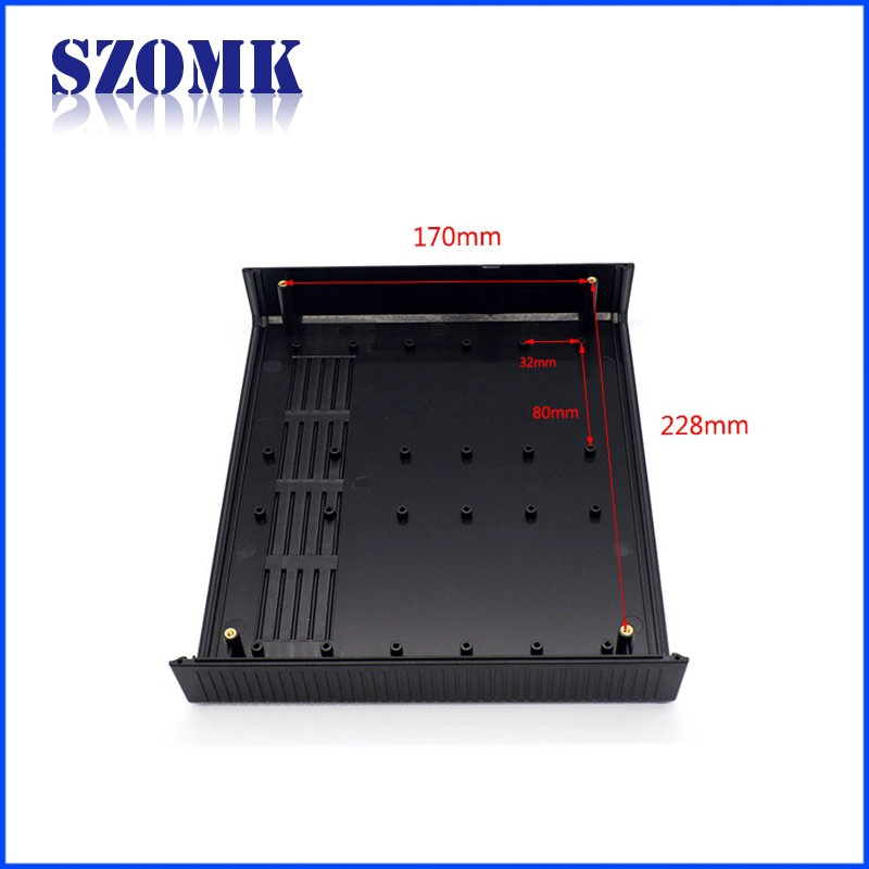 ABS plastic material desktop enclosure/ AK-D-10/ 260x220x80mm