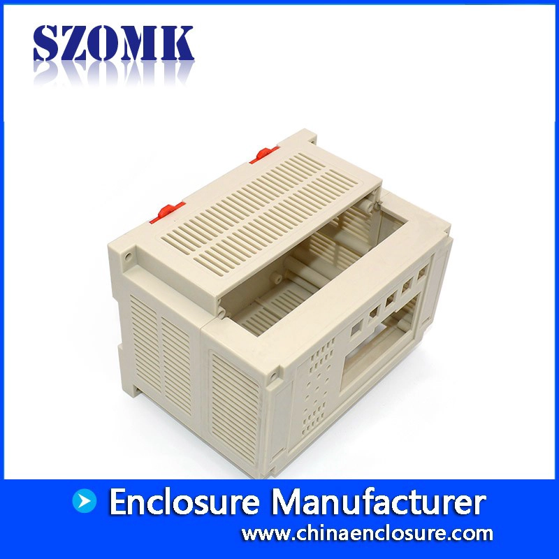AK-P-15 plastic din rail industrial enclosure for electronic device custom plastic housing from szomk