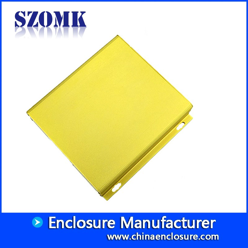 China Aluminum Extruded Enclosure Explosion Proof Instrument Housing Black Power Supply Box manufacturer
