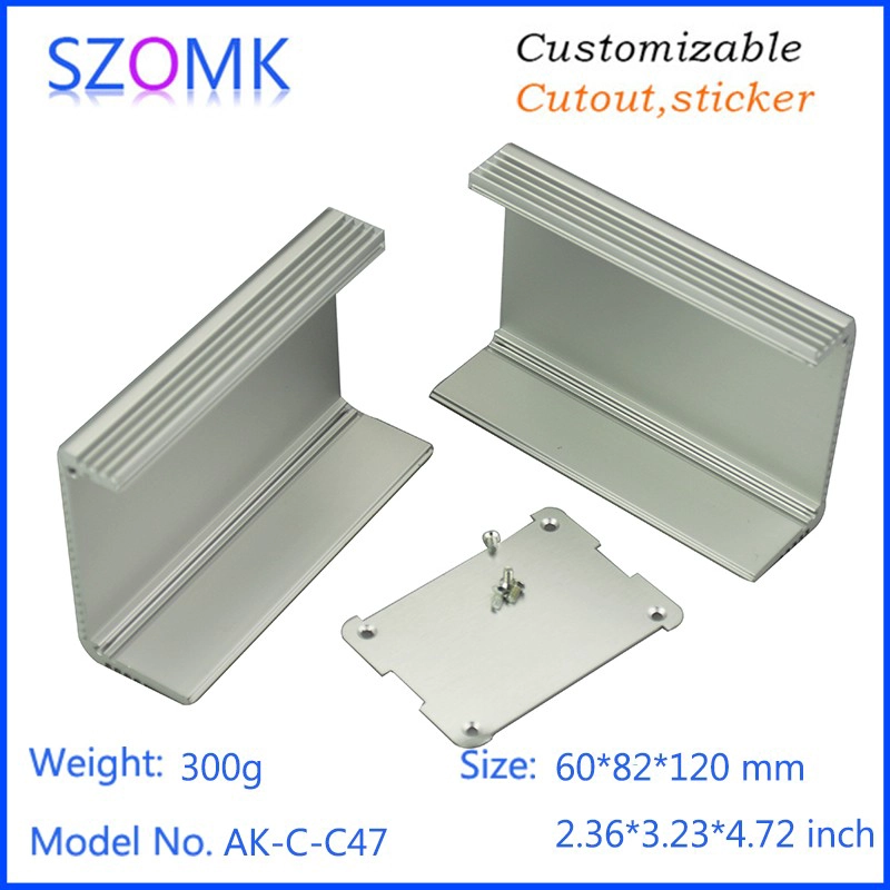 Anodize Enclosure Aluminum Extrusion PCB Housing Box Electronic Shell AK-C-C47 60*82*120mm