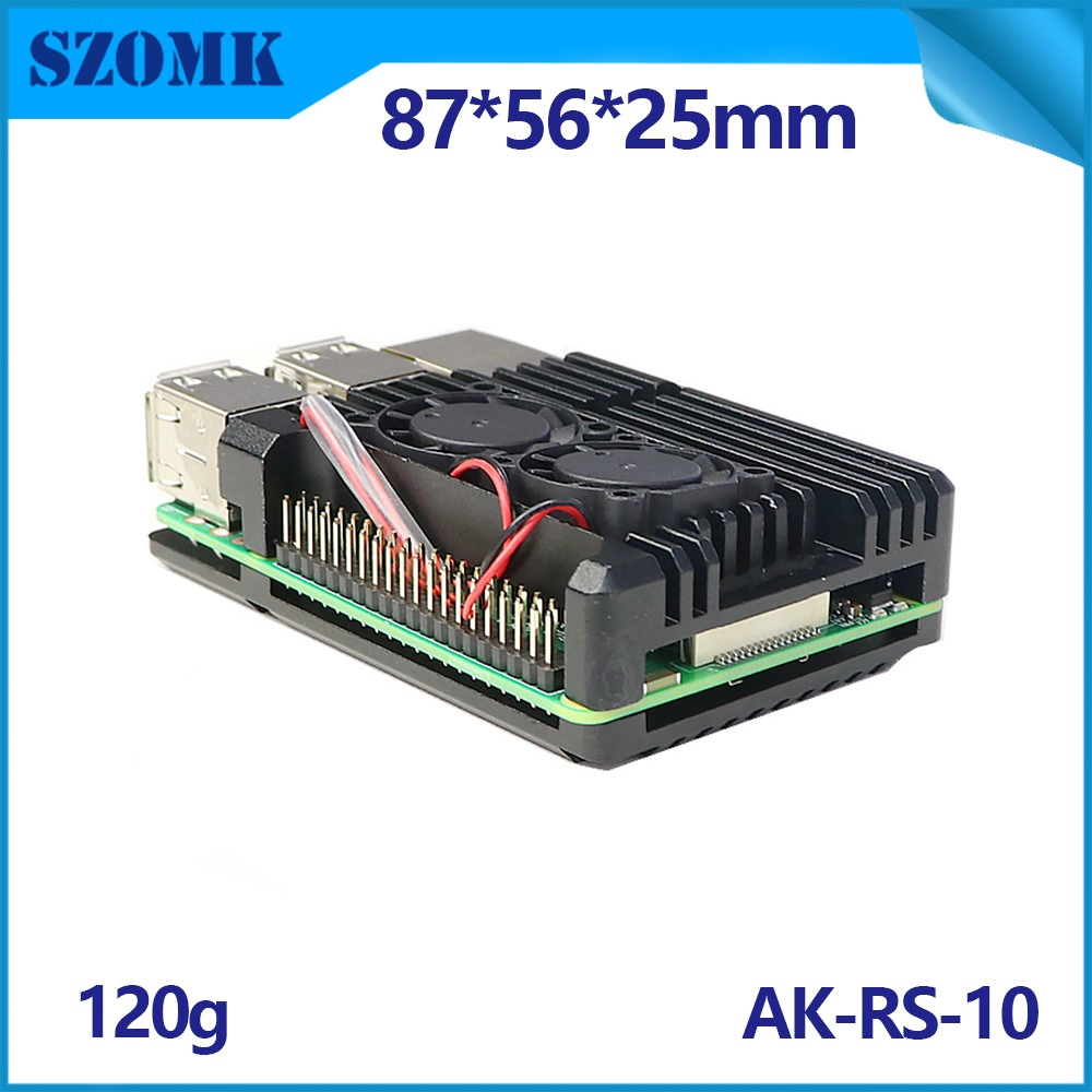 أفضل غرفة التبريد للتوت PI 4 Argon 3B+ CASE 3D تبريد ألومنيوم مخصص مع Dual Zero RPI GPI Bundle Aluminium AK-RS-10