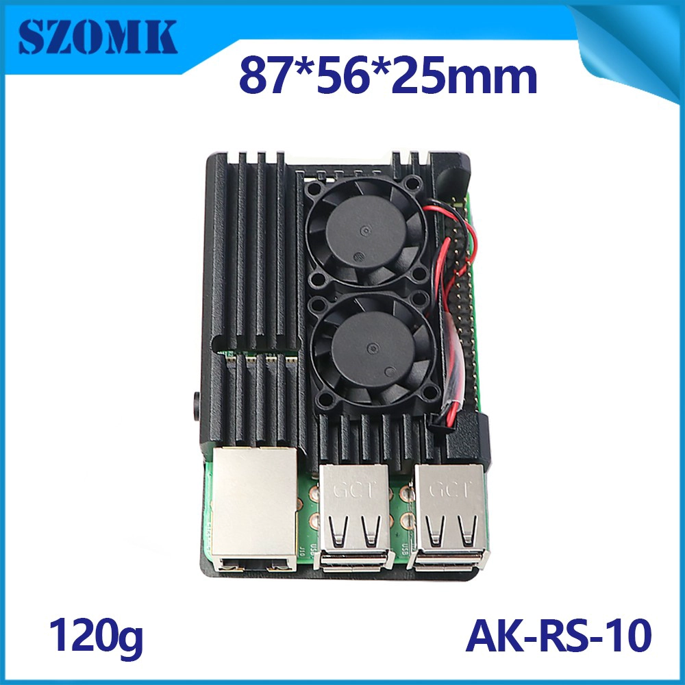 أفضل غرفة التبريد للتوت PI 4 Argon 3B+ CASE 3D تبريد ألومنيوم مخصص مع Dual Zero RPI GPI Bundle Aluminium AK-RS-10