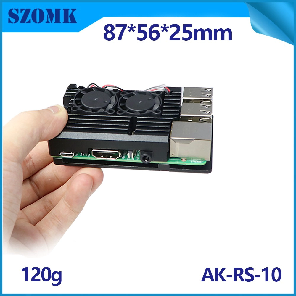 أفضل غرفة التبريد للتوت PI 4 Argon 3B+ CASE 3D تبريد ألومنيوم مخصص مع Dual Zero RPI GPI Bundle Aluminium AK-RS-10