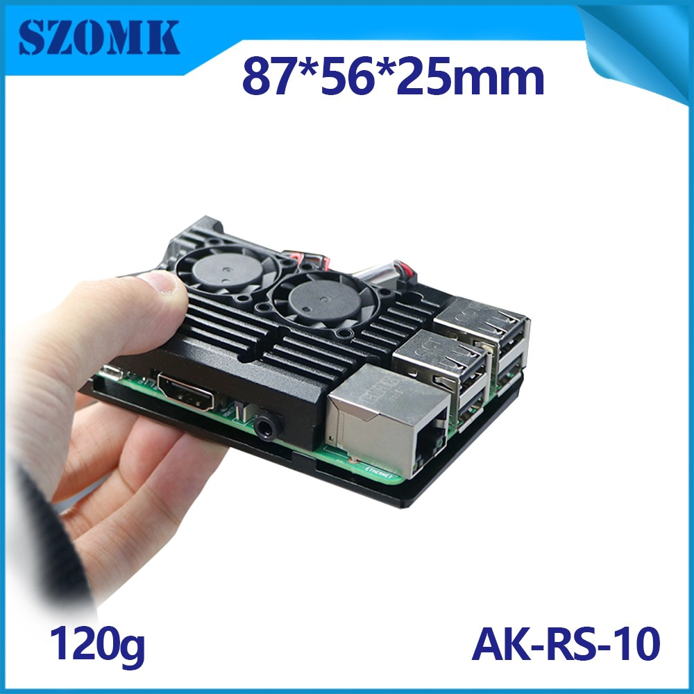 أفضل غرفة التبريد للتوت PI 4 Argon 3B+ CASE 3D تبريد ألومنيوم مخصص مع Dual Zero RPI GPI Bundle Aluminium AK-RS-10