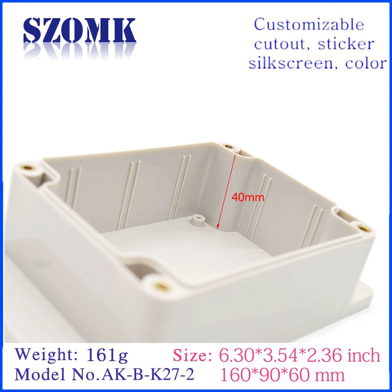 Best Price Waterproof ABS Plastic Electronic Enclosure Project Box Black 160*90*60 mm Electrical Connector k27-2