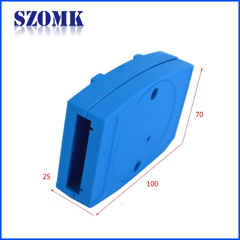 Recintos del carril de la electrónica del color azul para el caso del diseño de la pcb AK-DR-12 100x70x25m m