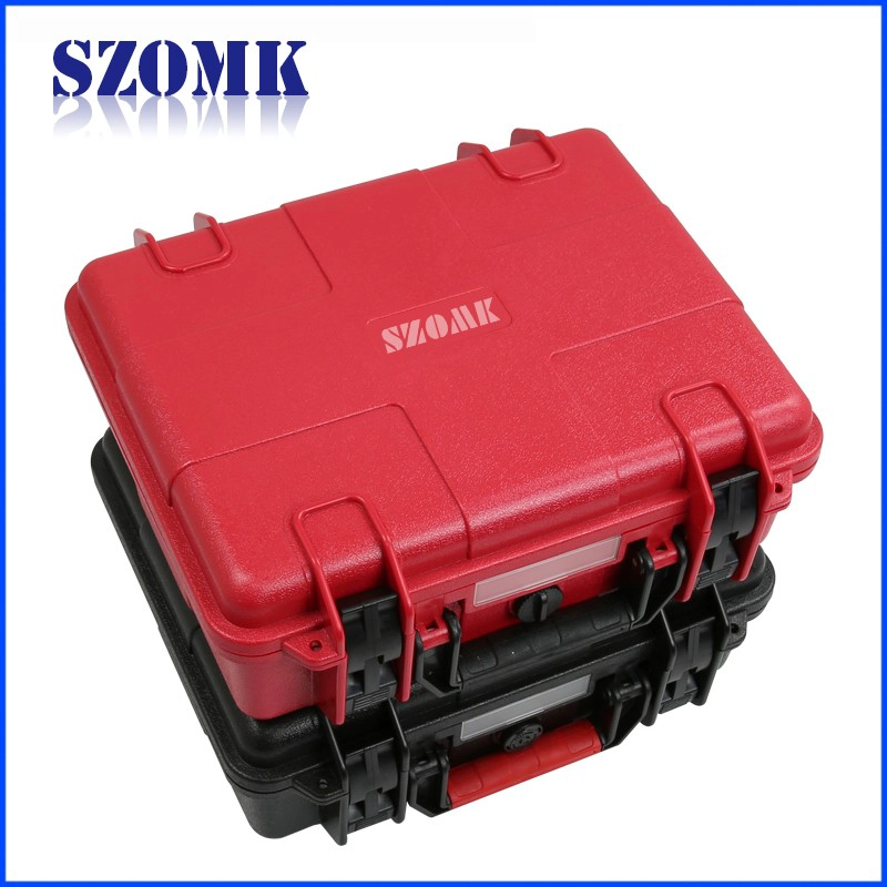 China SZOMK IP 67 hard plastic classic ABS toolbox parameters AK-18-01 280*246*106mm factory