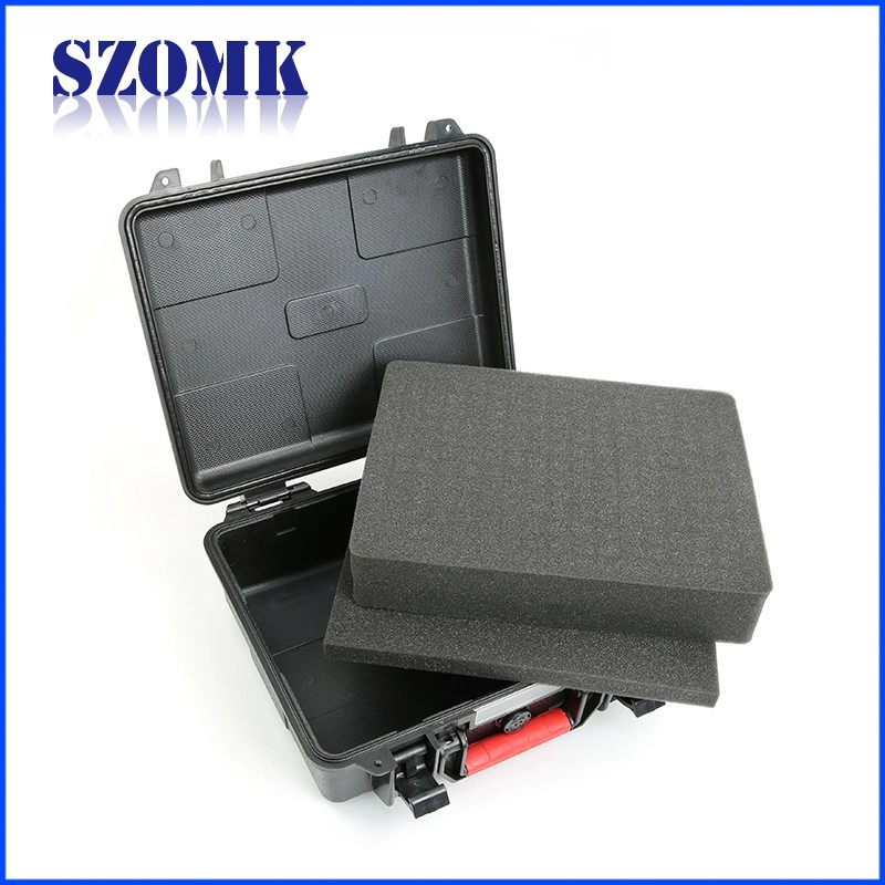 China SZOMK IP 67 hard plastic classic ABS toolbox parameters AK-18-01 280*246*106mm factory