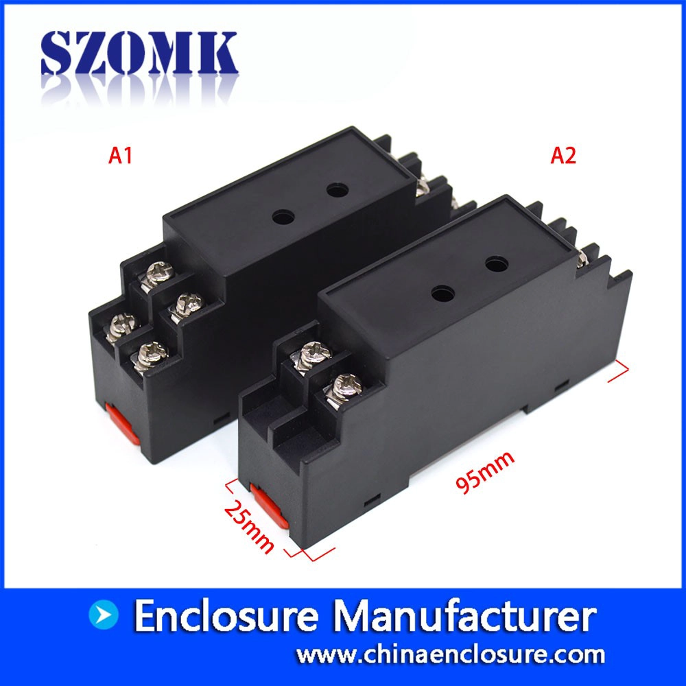 China high quality outlet standard 95X25X41 mm abs plastic junction case supply/AK-DR-33b
